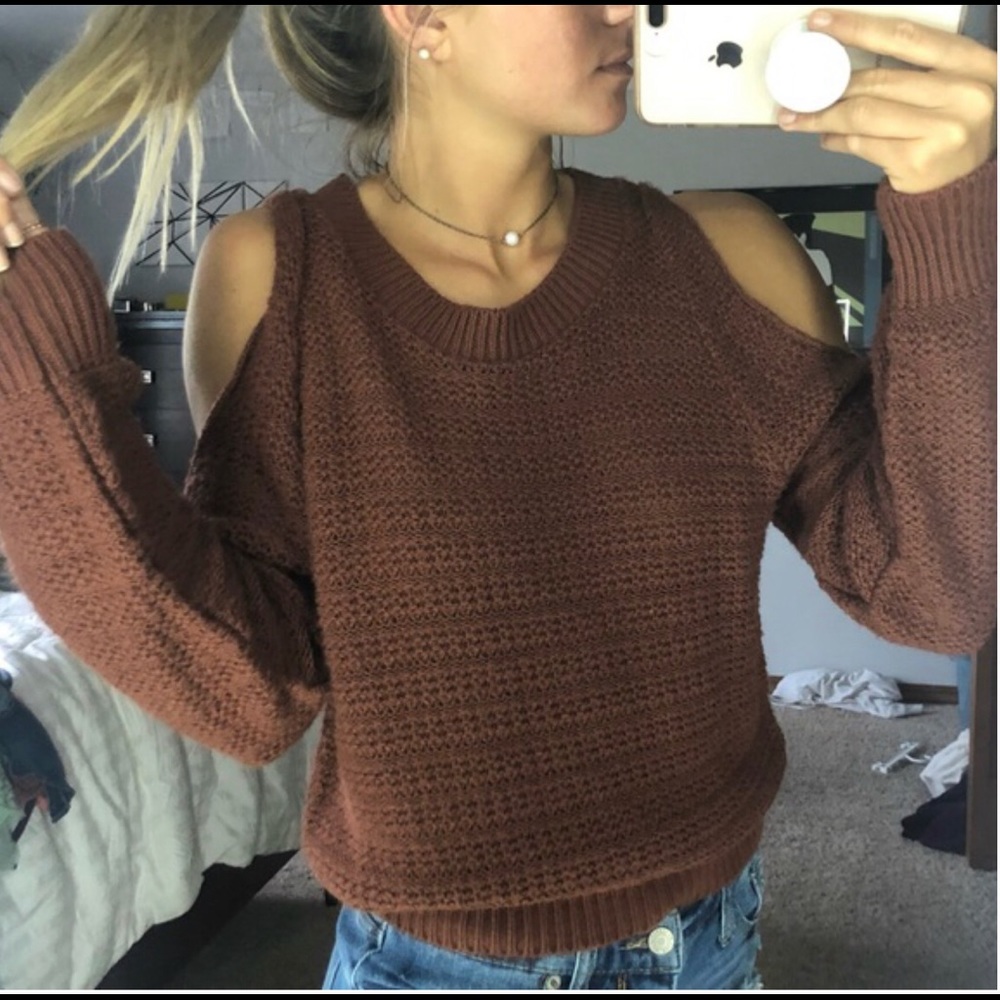 NA⚠️ PacSun LA Hearts Cold Shoulder Sweater - Picture 1 of 7